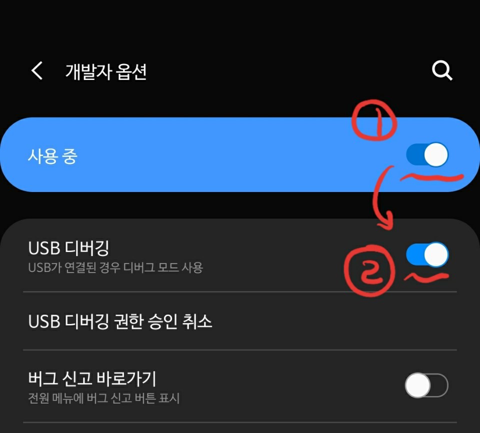 USB Debugging Option